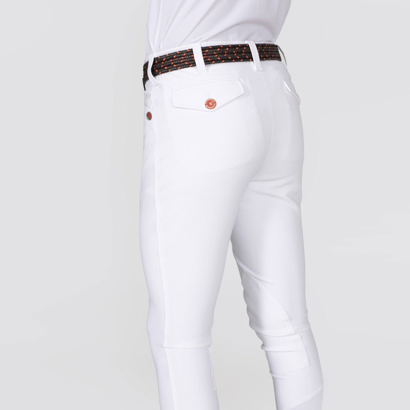 Pantalon compétition San Diego Blanc Manfredi gana horse